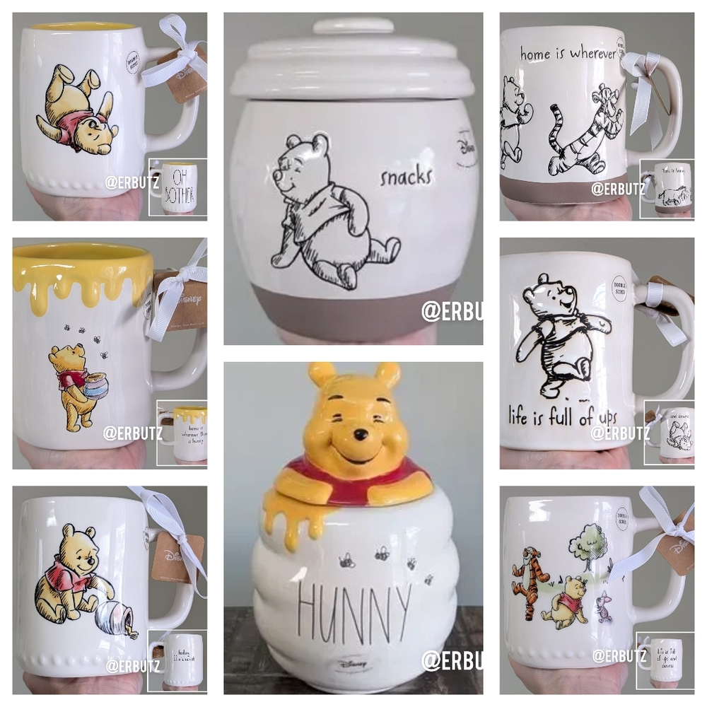 Rae Dunn x Disney LIFE IS FULL OF UPS AND DOWNS Winnie The Pooh & Friends Mug 🐻 - Picture 6 of 6